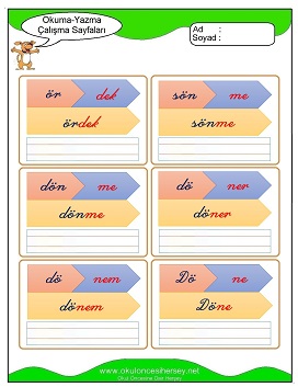 ö sesi Çalışma Sayfaları